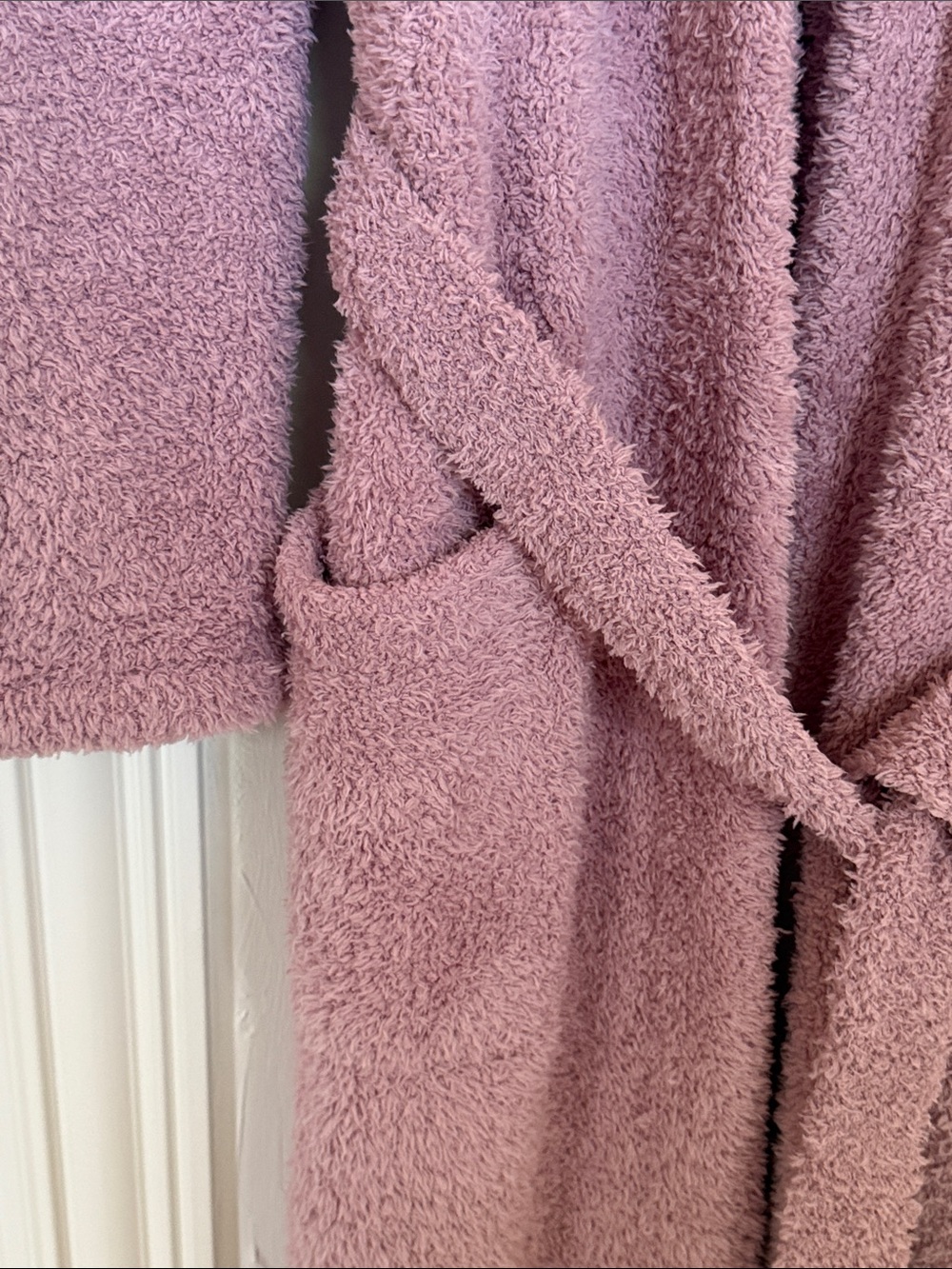 Barefoot Dreams Cozy Chic Plush Robe in Morning Haze - Picture 6 of 8